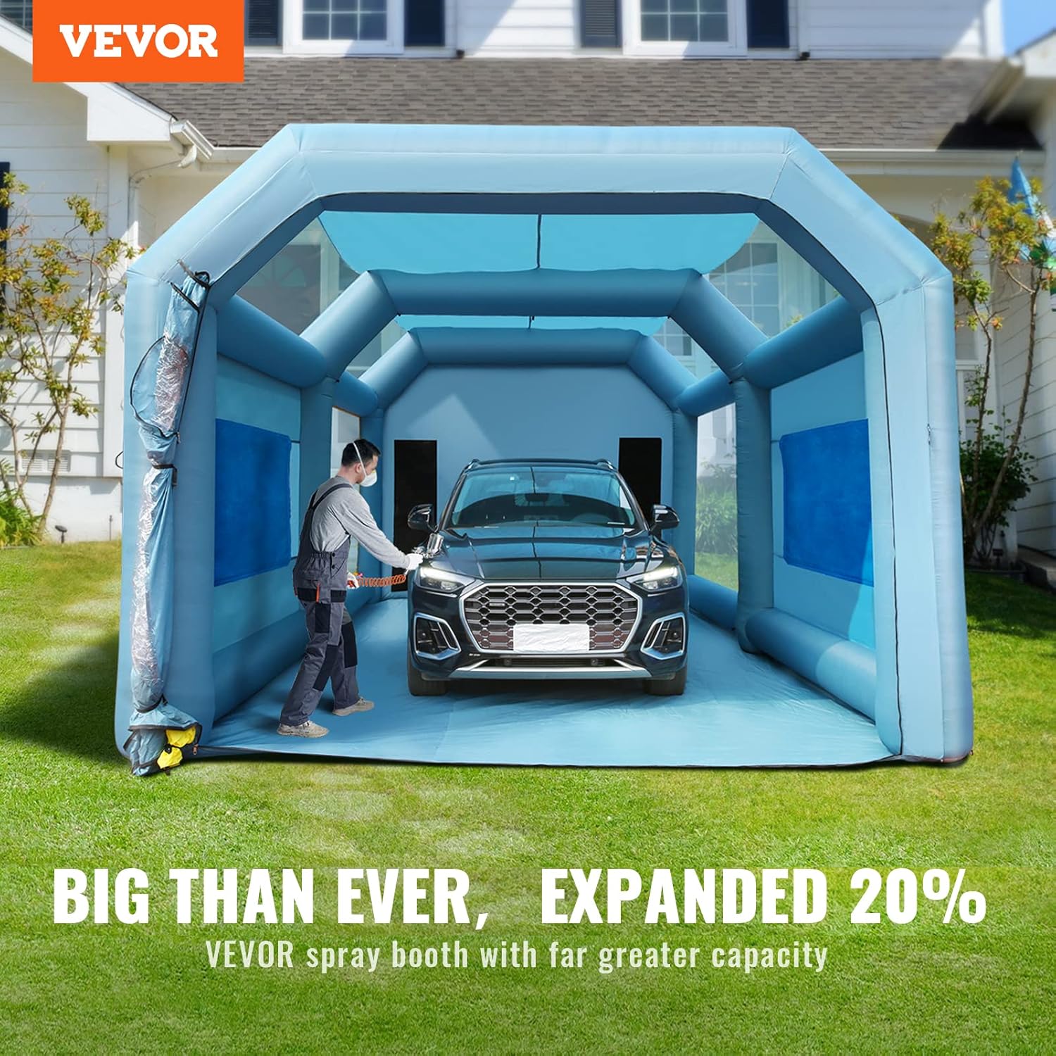 Inflatable Paint Booth Spray Tent with Dual Blowers Z9585