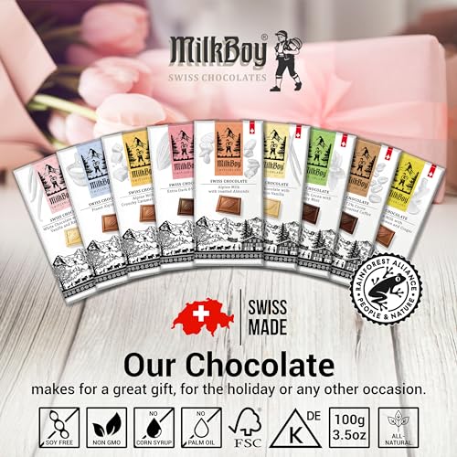 Swiss Extra Dark Chocolate 85% Cocoa, Dairy Free, Vegan, 3.5 oz, 5 Pack X81538