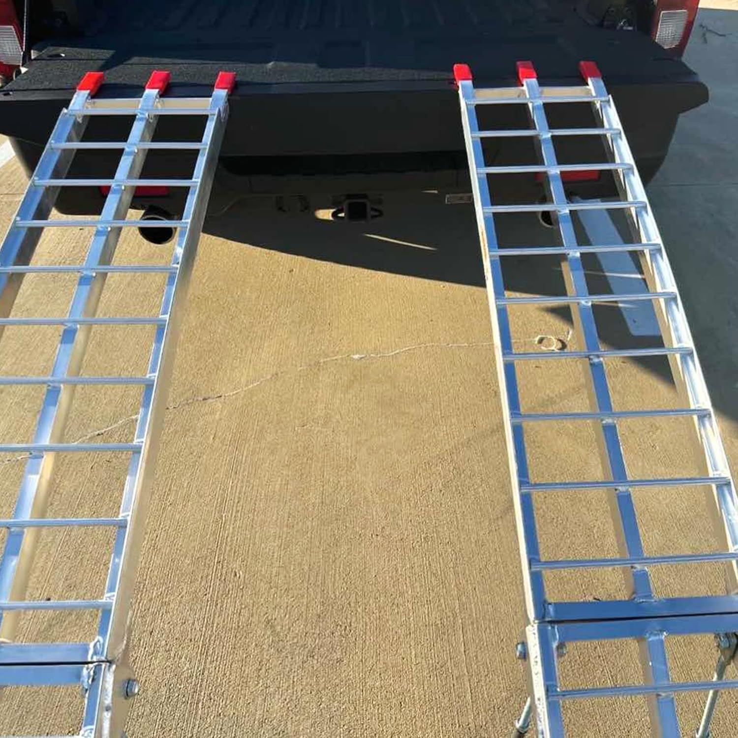 ATV Ramps 7.5ft, 3000 lbs Aluminum Folding Loading Ramps with Removable Support Legs G3896