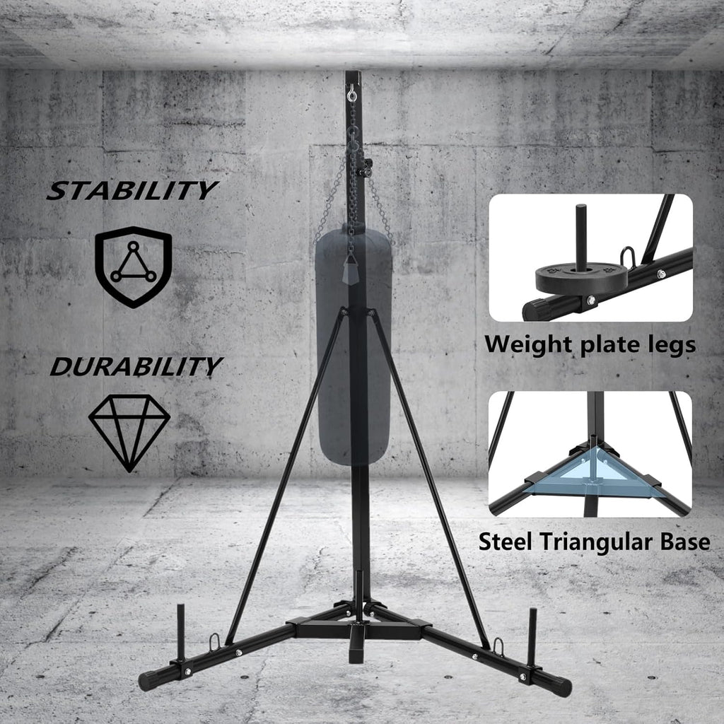 Heavy Duty Adjustable Punching Bag Stand for Home Gym S99667