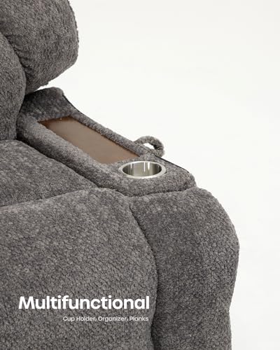 Oversize Lift Chair for Elderly with Heat and Massage, Lay Flat Recliner F71177