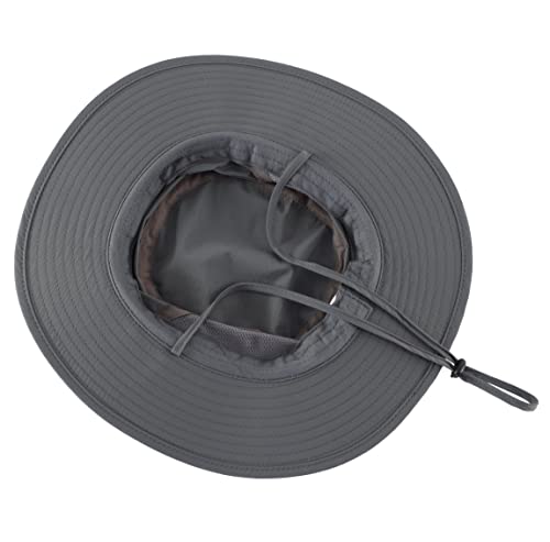Men's UPF 50+ Wide Brim Boonie Hat for Fishing Hiking R4590