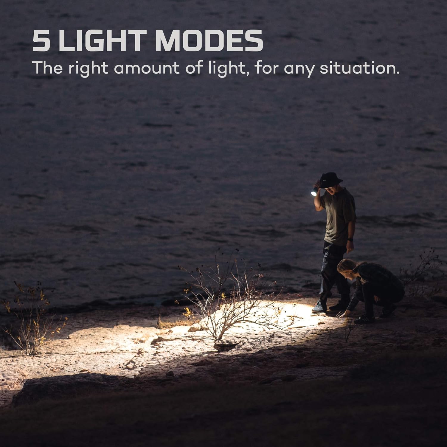 Rechargeable 12000 Lumen LED Flashlight with Adjustable Beam and USB Reading Light C87164
