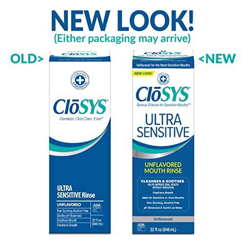 Ultra Sensitive Mouthwash, 32 Ounce, Unflavored, Alcohol Free, Dye Free C735