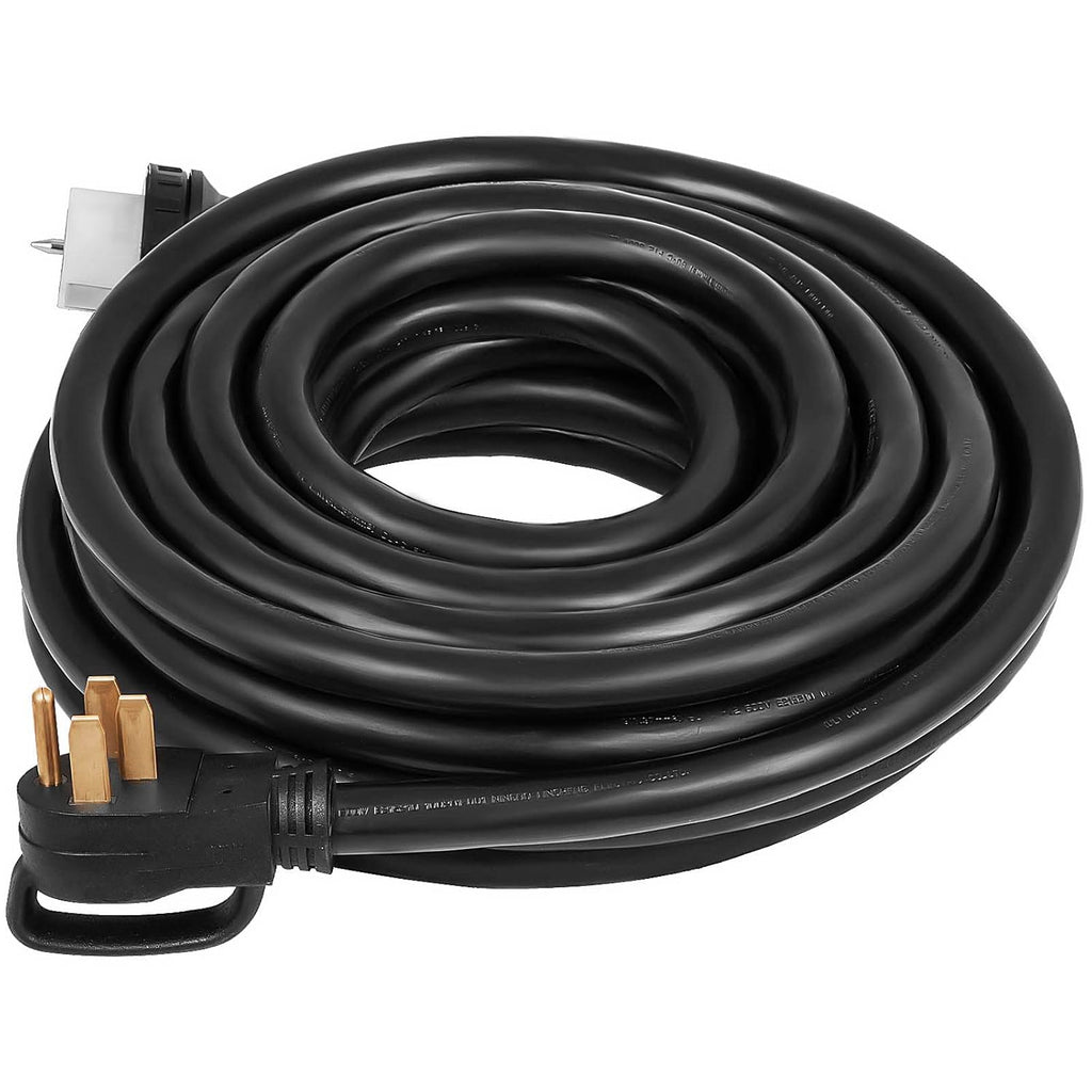 50 ft 50 Amp Generator Extension Cord 4 Wire 8 Gauge 125V 250V Twist Lock Connectors H470356