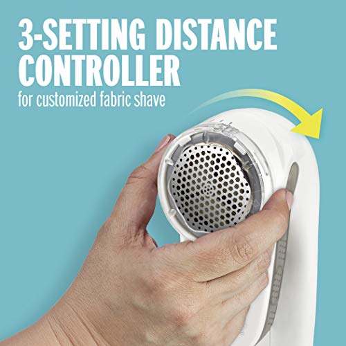 Fabric Shaver and Lint Remover, Rechargeable, Black H3796