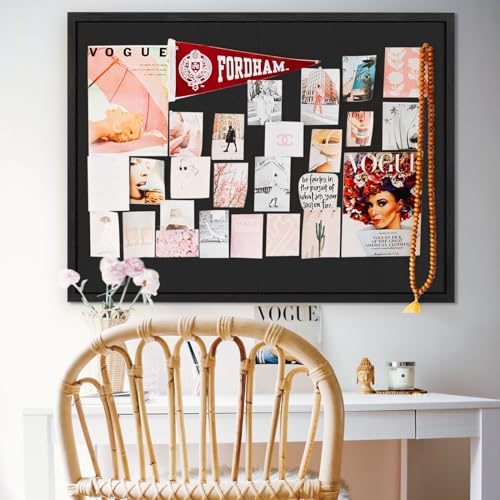 2 Pack Large Cork Bulletin Boards 23x17 with Frame for Wall K754