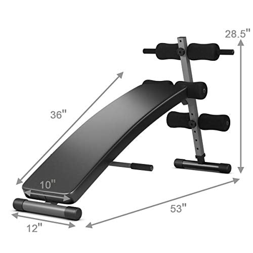 Adjustable Sit Up Bench Slant Board for Ab Crunch Y89360
