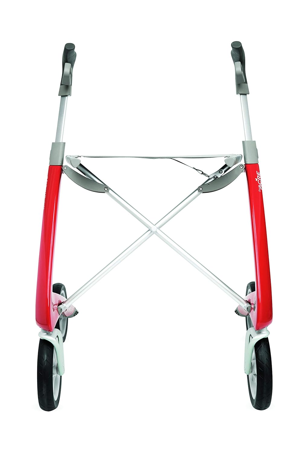 Carbon Ultralight Rollator Walker with Organizer Bag, Wide Track, Red L288775