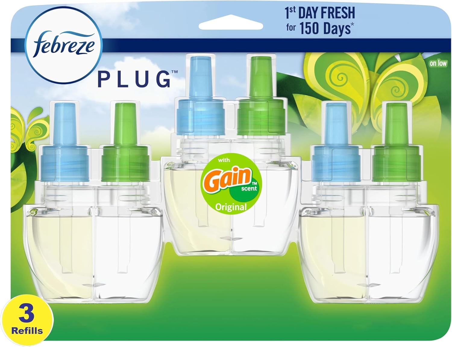 Febreze PLUG, Gain Original, Starter Kit & (4) .87 fl. oz. Oil Refills