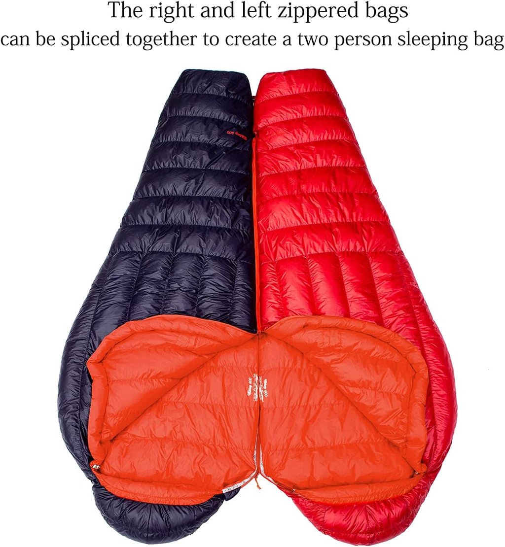 Ultralight Mummy Down Sleeping Bag 32°F for Camping Hiking Z9869