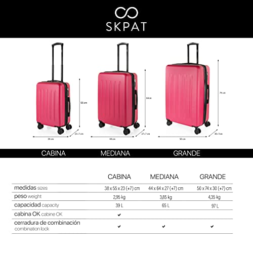 Hard Shell Suitcase Set of 2-4, Double Wheel, TSA Lock, Lightweight T12522