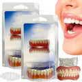 Soft Denture Reline Kit - Denture Silicone Reline Kit, Upper and Lower Veneers Teeth for Women Men, Nature & Comfortable Teeth Upper and Lower Set