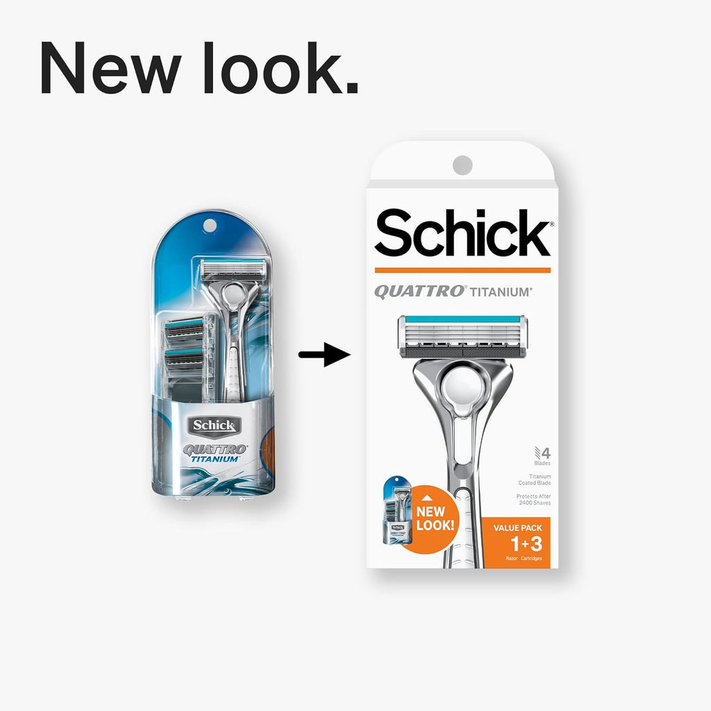 Titanium Razor with 3 Refill Blades S434