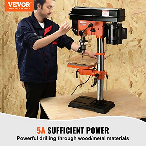 Benchtop Drill Press, Variable Speed, Tilting Worktable with Laser Light E35858