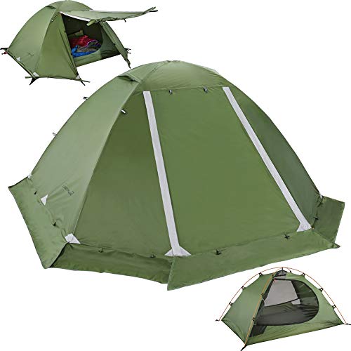 Clostnature Libra Lightweight 2-Person Backpacking Tent - 4 Season Ultralight Waterproof Camping Tent, Large Size Easy Setup Tent for Winter, Cold Weather, Family, Outdoor, Hiking and Mountaineering