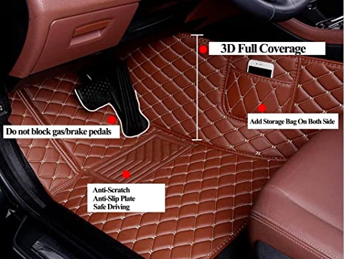 Custom Car Floor Mats Full-Coverage Non-Slip Leather All-Weather O674797