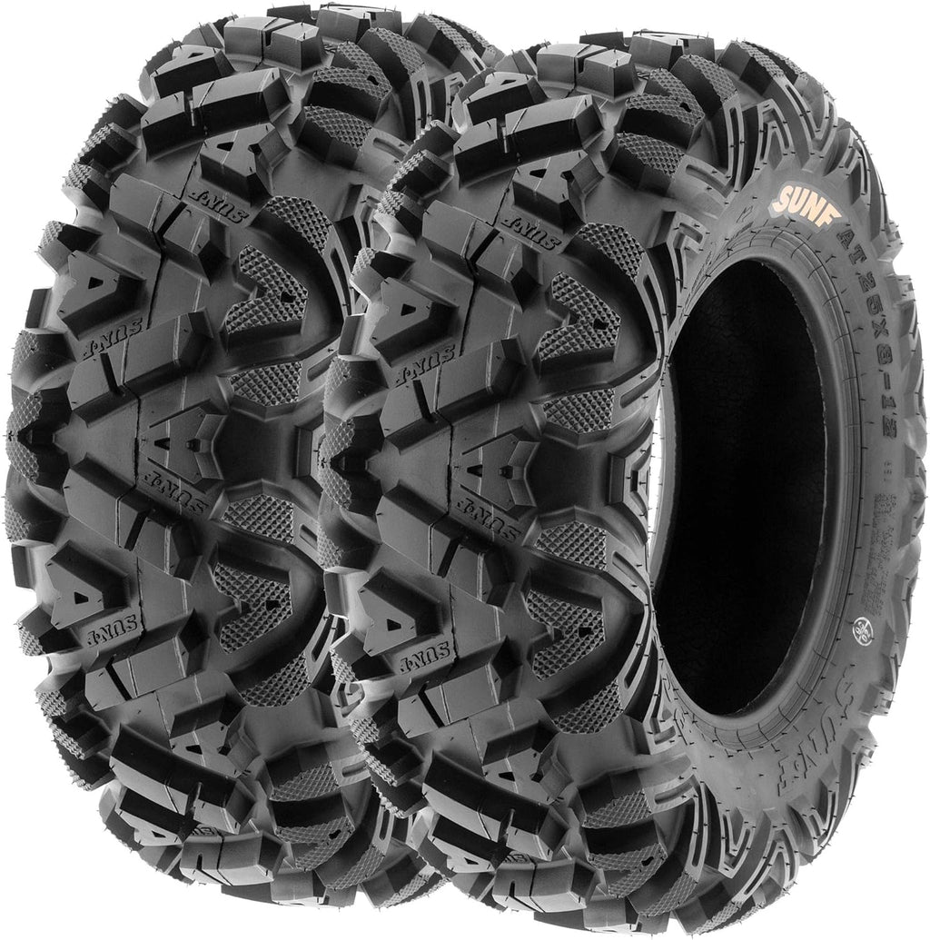 Set of 4 ATV UTV All-Terrain Tires 26x9-14 & 26x11-14, 6PR, Tubeless H983453