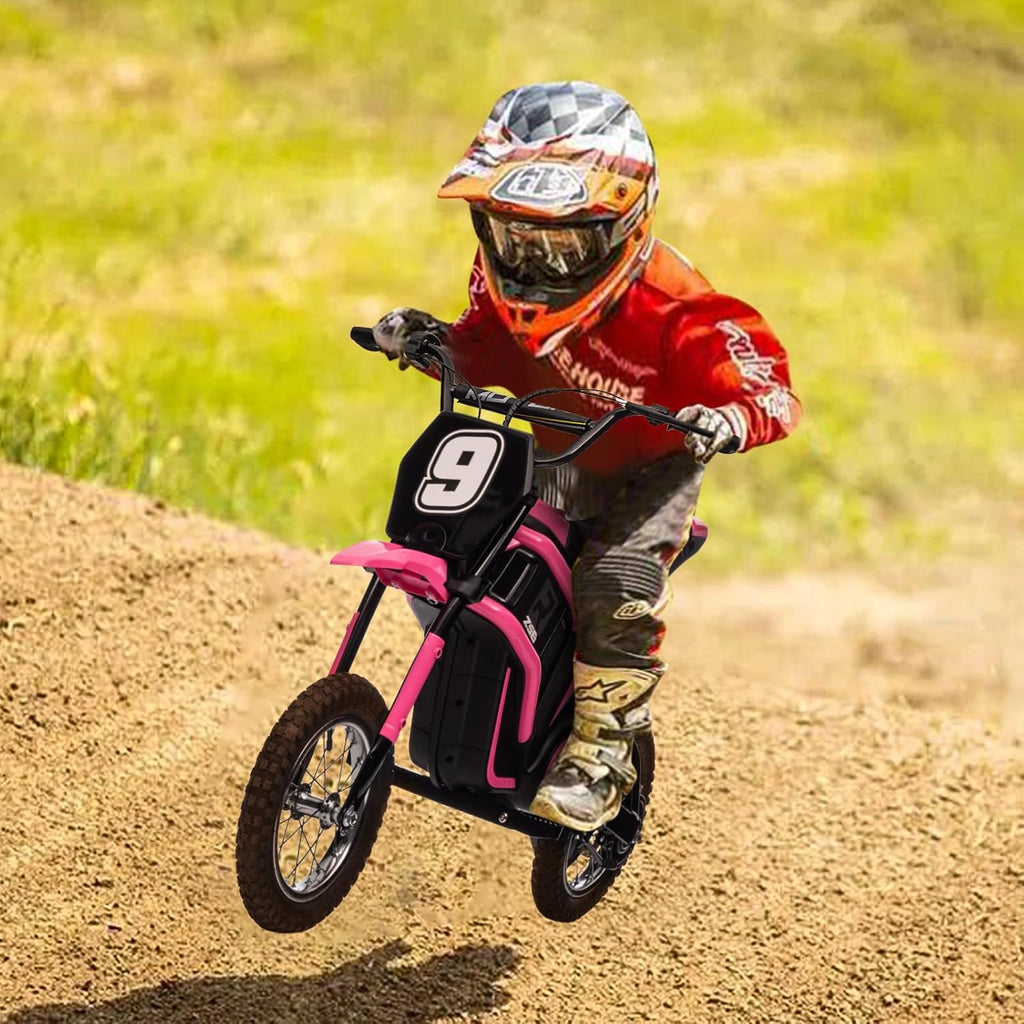 24V Ride On Dirt Bike for Kids 13+ Pink M3959