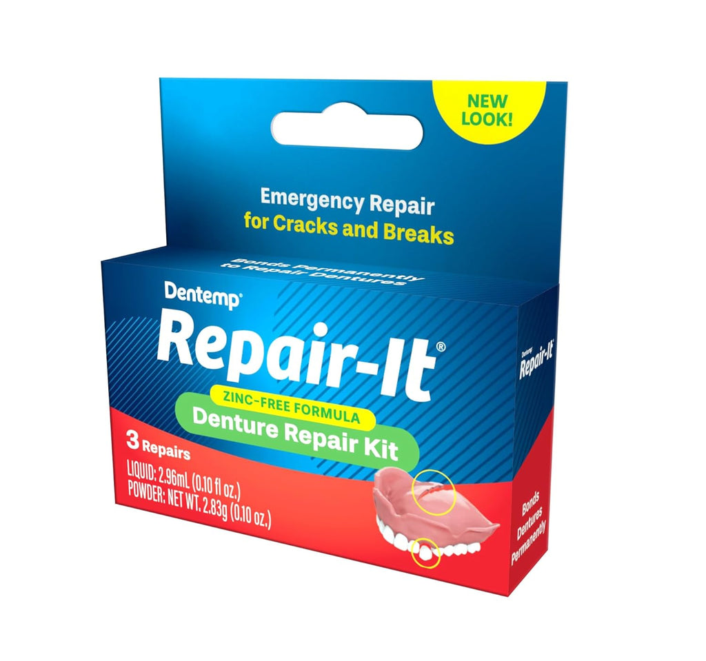 Denture Repair Kit for Broken Dentures, Cracks & Loose Teeth D7749