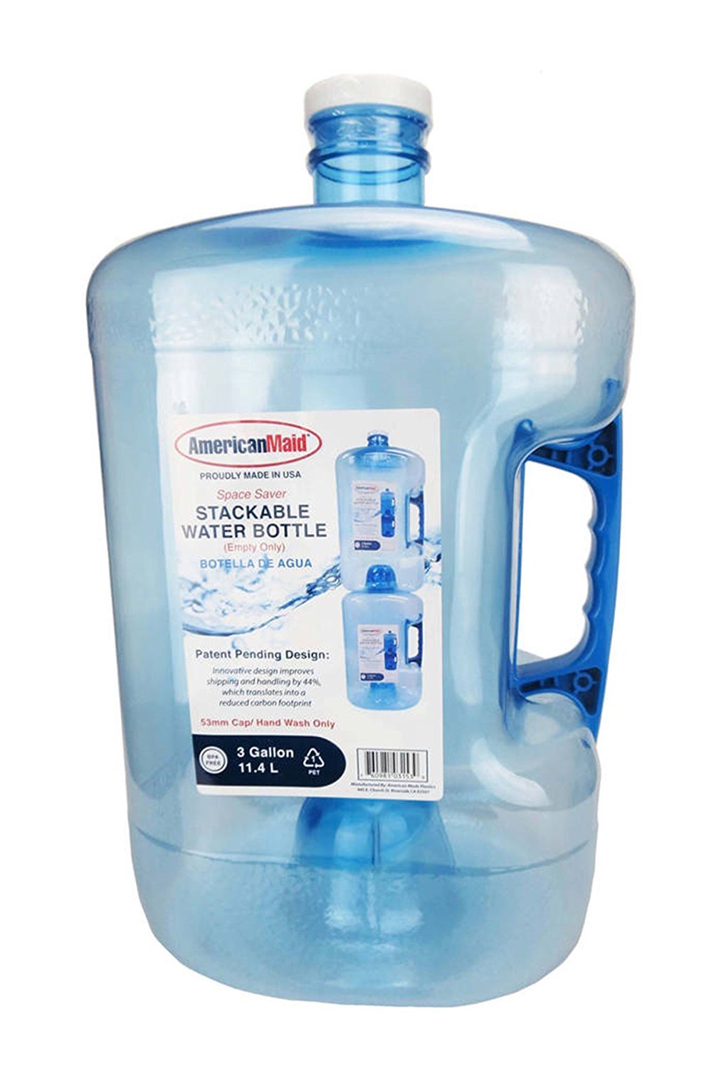 American Made Water Bottle, 3-Gallon, Blue (3-Gallon)