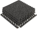 Marcy Interlocking Dual Density Rubber Top EVA Foam Home Gym Floor Mat for Exercise Equipment & Accessories MAT-40
