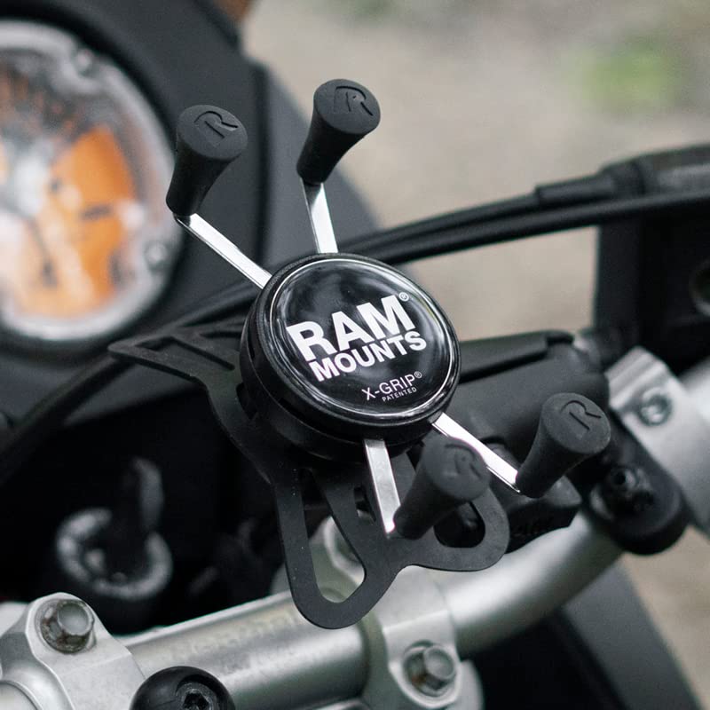 Phone Mount with Handlebar U-Bolt Base and Short Arm for Motorcycle, ATV, Bike B586553