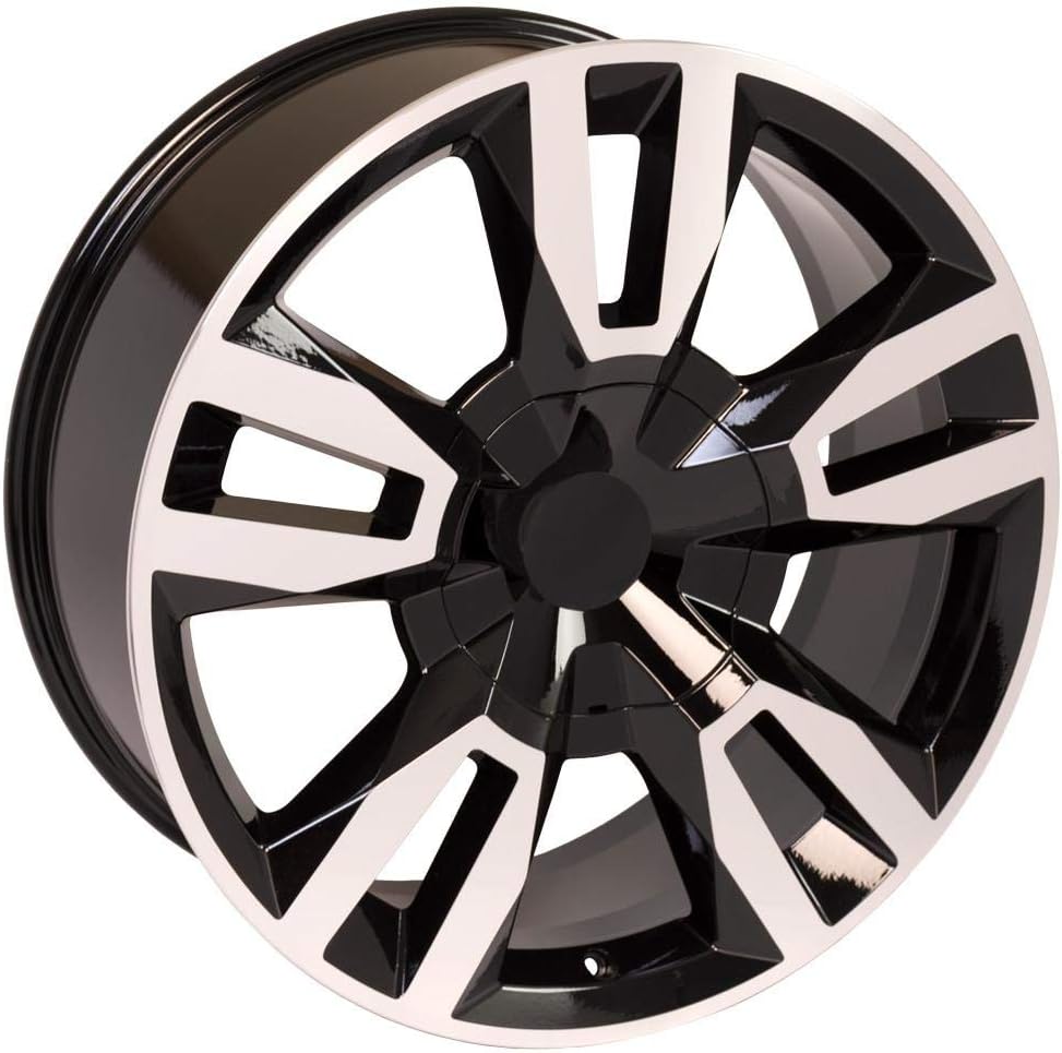22 inch Rim 6x139.7 22x9 Black Machined Wheels J54314