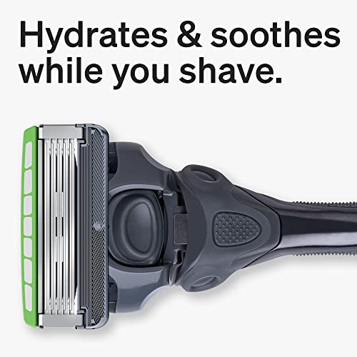 Sensitive Skin Razor with Shock Absorb Technology, 1 Handle with 2 Refills D990914