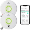 Kidde Smart Smoke & Carbon Monoxide Detector & Indoor Air Quality Monitor, WiFi, Alexa Compatible Device, Hardwired w/Battery Backup, Voice & App Alerts