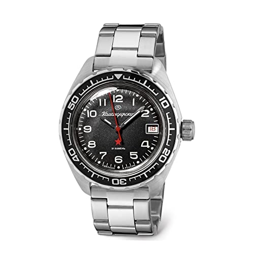 Vostok | Komandirskie K-02 Automatic Self-Winding Russian Military Diver Wrist Watch | WR 200 m | Fashion | Business | Casual Men's Watches | Model 020706