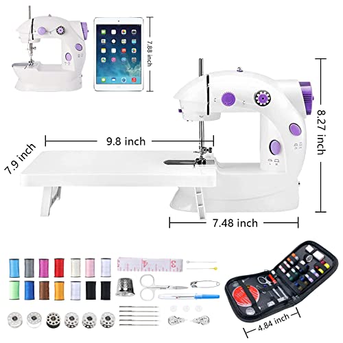 Mini Sewing Machine, Portable Electric, 2-Speed with Foot Pedal L865