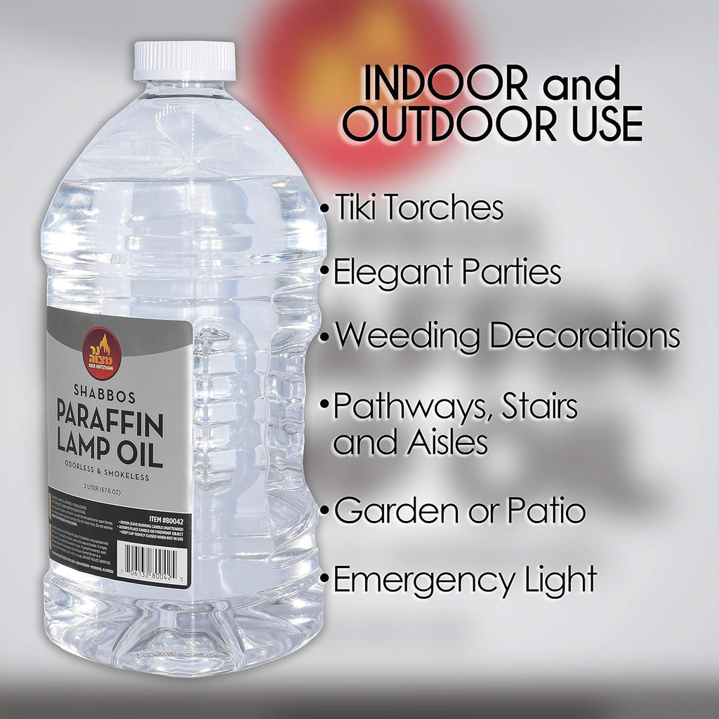 Paraffin Lamp Oil - Smokeless, Odorless, Clean Burning Fuel, 2 Liter E274