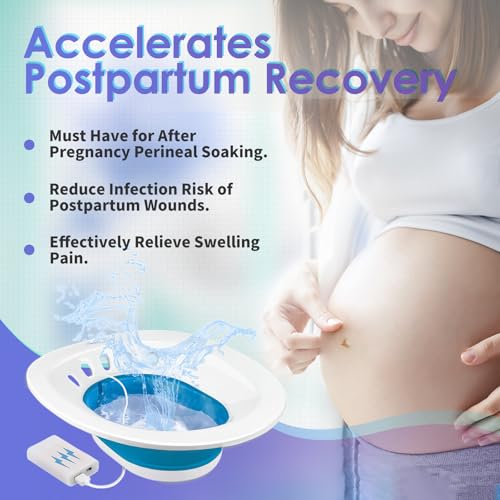 Collapsible Electric Sitz Bath for Toilet Seat, Postpartum Perineum Relief Q430848