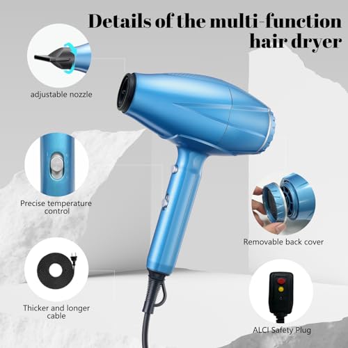 Professional Hair Dryer with Diffuser and Concentrator Nozzle R446