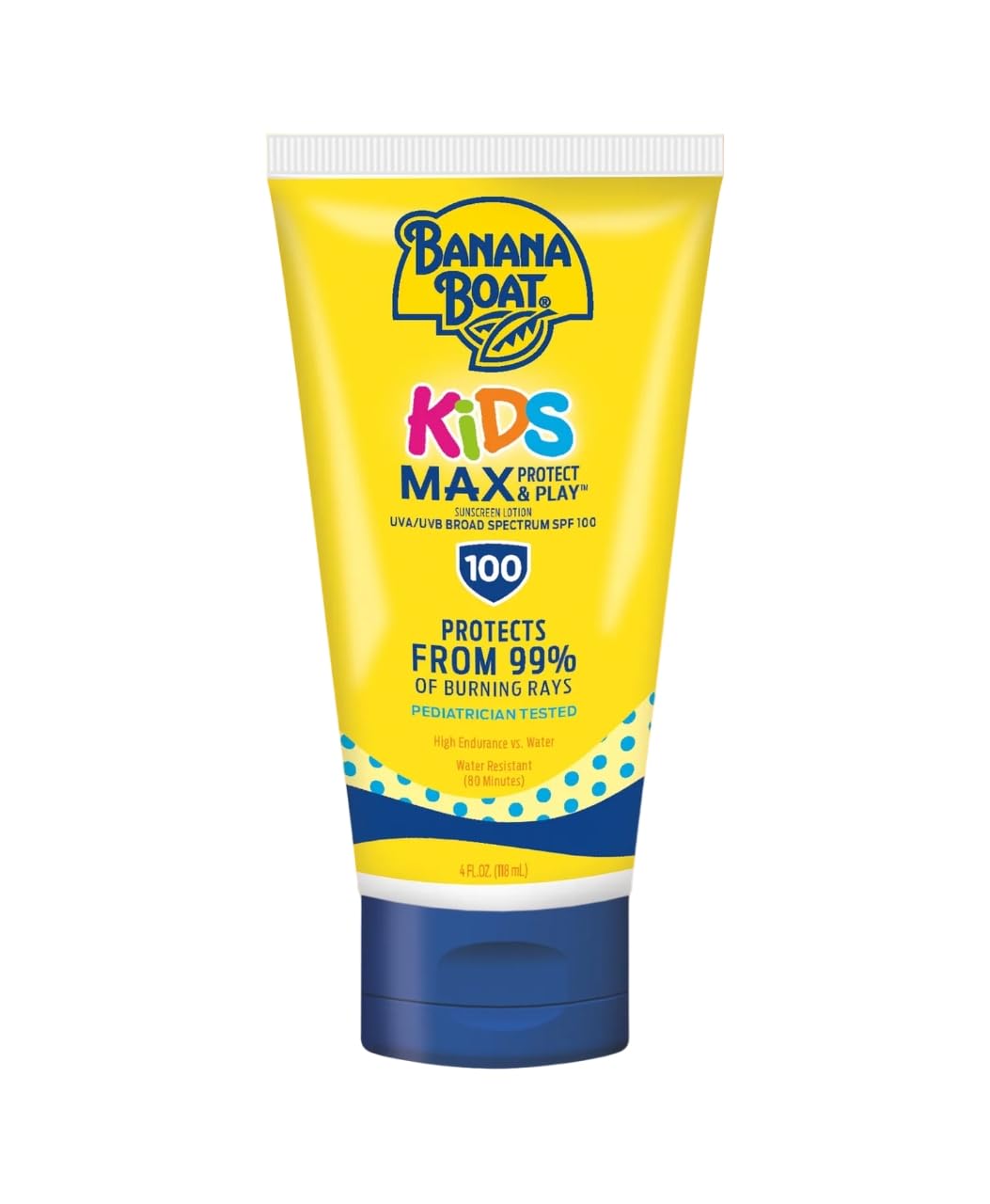 Banana Boat Kids Max Protect and Play Sunblock Lotion SPF 100-4 Oz