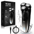 Sejoy Electric Razor for Men,Electric Shavers for Men,Face Shaver, Cordless Washable Rechargeable Shaving Machines,Pop Up Trimmer for Travel Home, LED Display,Fast Charging