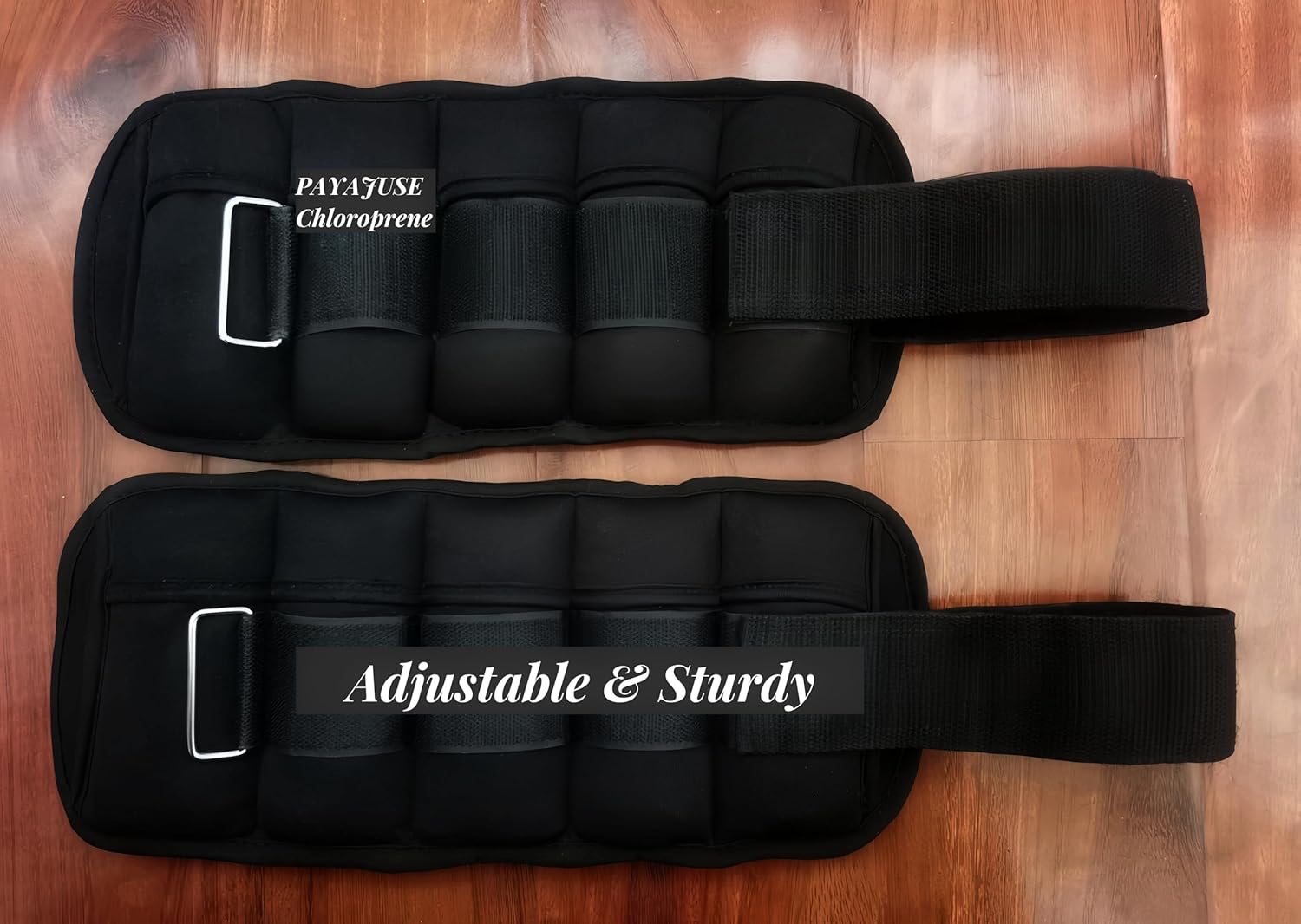Adjustable Ankle and Wrist Weights Set, 10-Pound Pair L490555