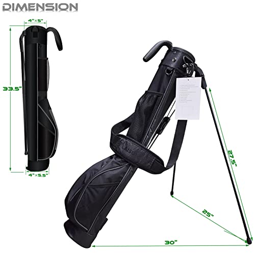 Lightweight Mini Golf Stand Bag with Rain Cover and Padded Shoulder Strap T98816