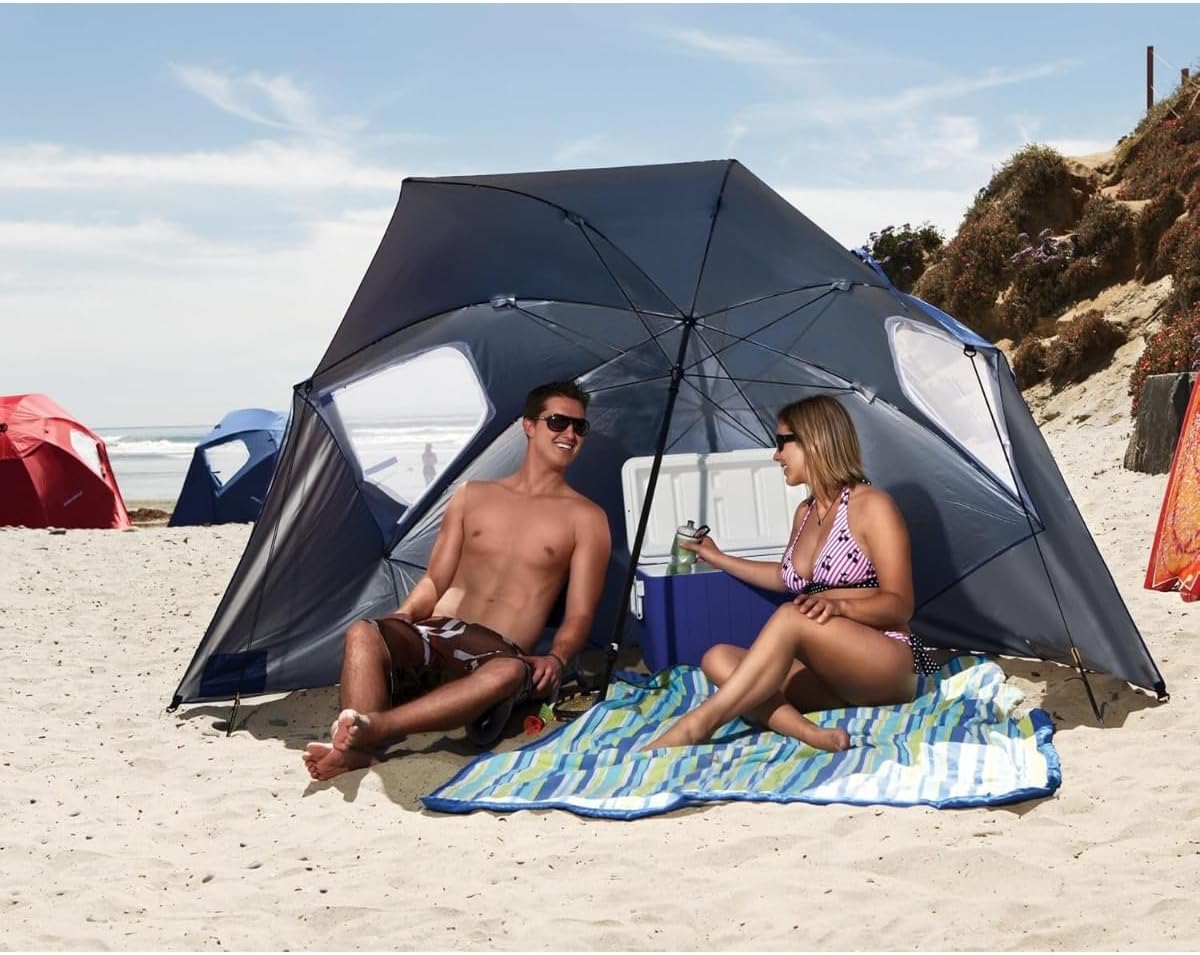 SPF 50+ Sun and Rain Canopy Umbrella for Camping, Beach and Sports Events R842625