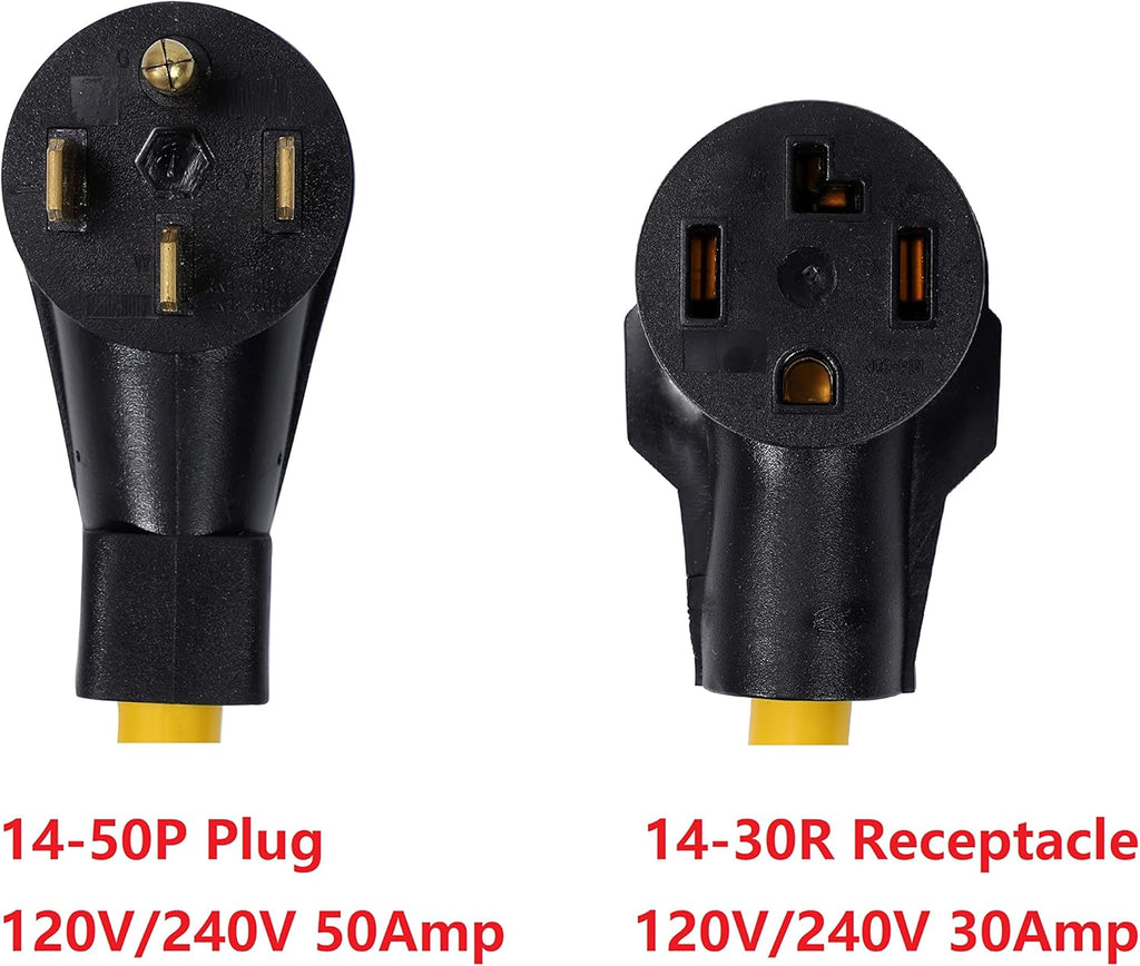 NEMA 14-50P to 14-30R Adapter Cord for Welder Dryer EV Charger F371