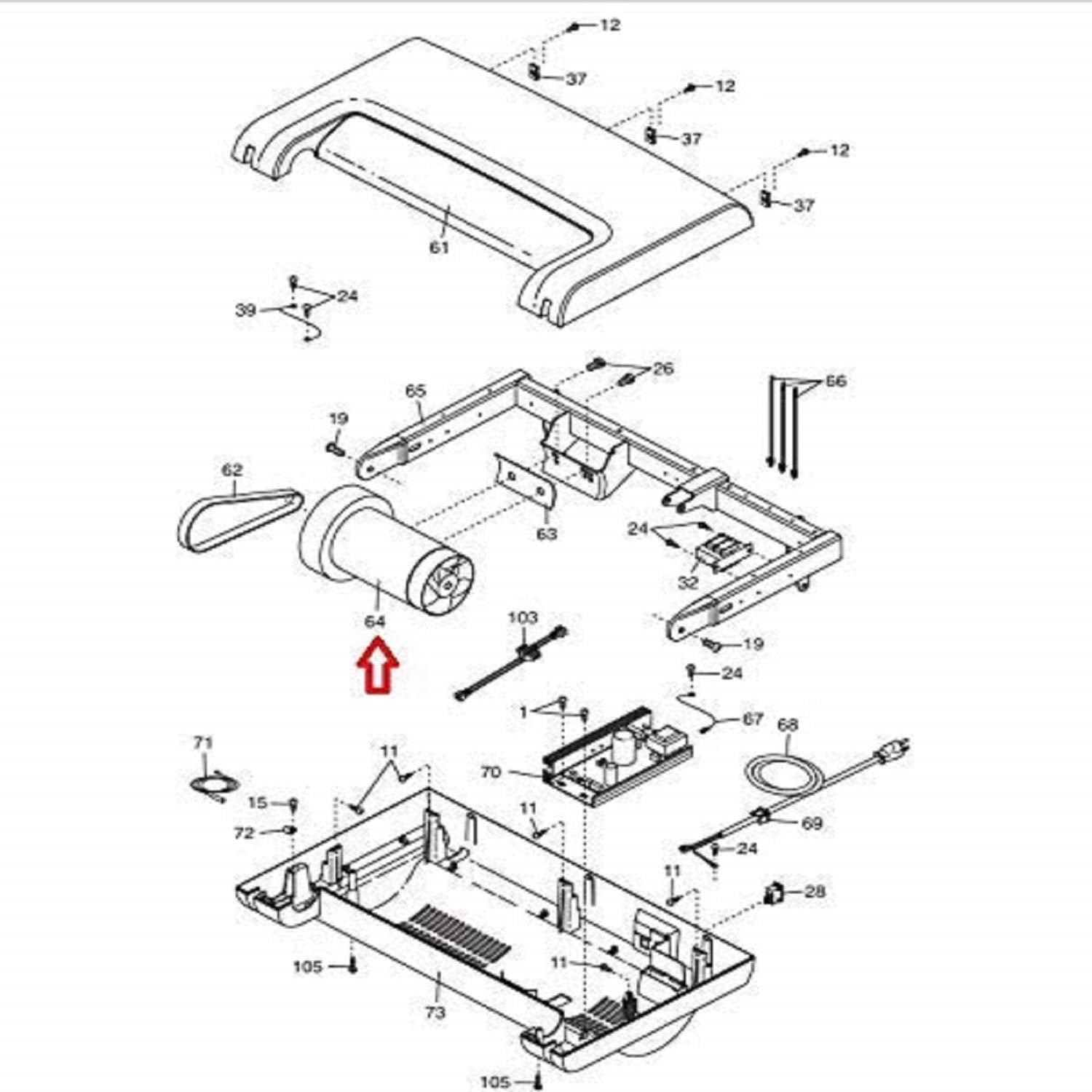 Treadmill DC Drive Motor Replacement Part G14237