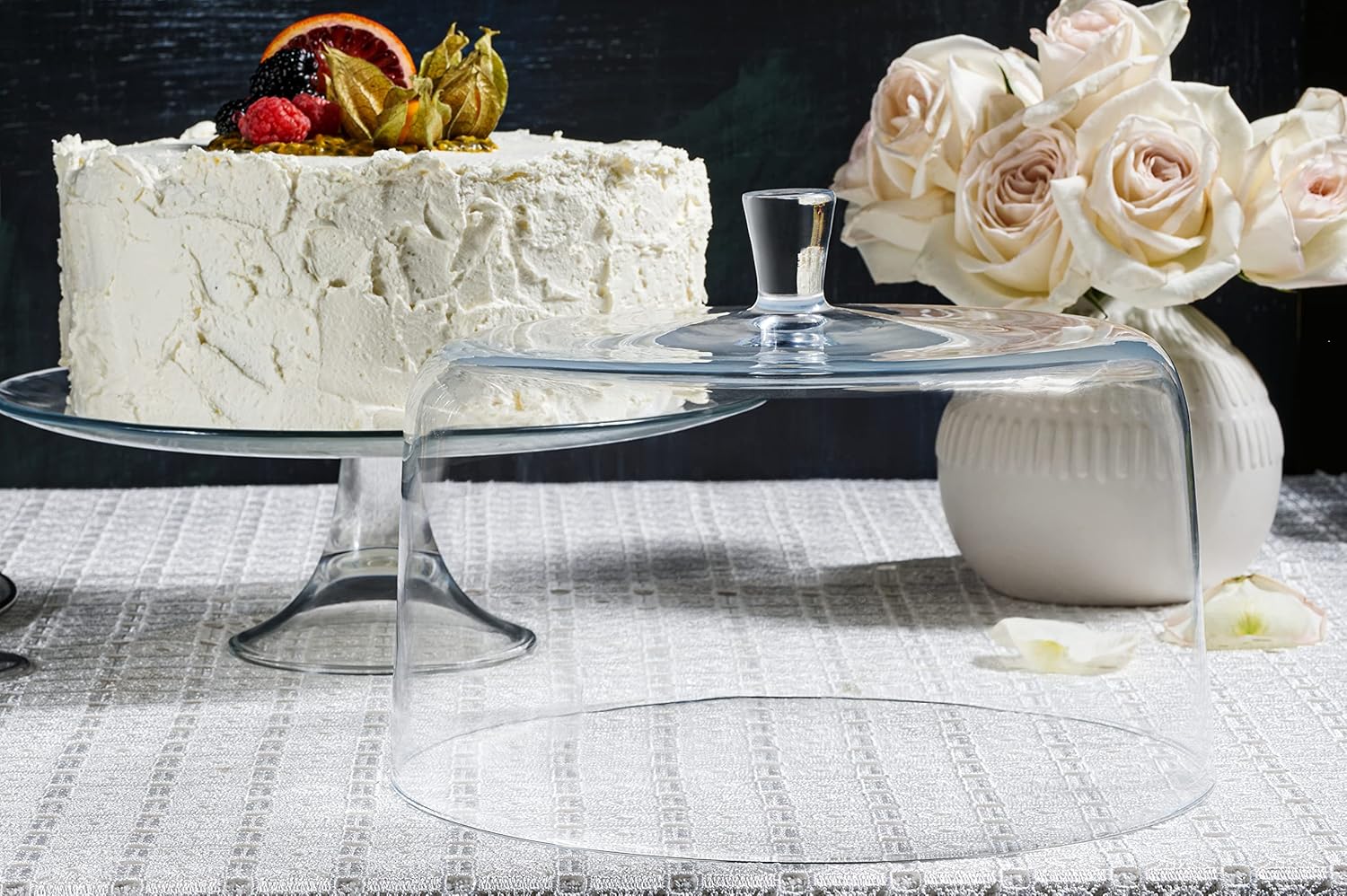 Glass Cake Dome 11.5" Diameter N112