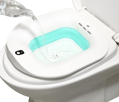 Electric Sitz Bath for Hemorrhoids，Sitz Baths for Postpartum Care, Sitz Bath Tub for Postpartum Care Anal Ease, Foldable Sits Bath Tub Soak, Vagina Steamer for Vagina Relief & Anal Clean. (Bubble)
