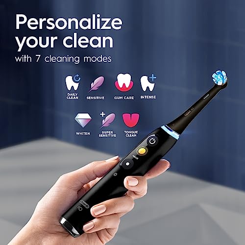 Rechargeable Electric Toothbrush with Visible Pressure Sensor and 7 Cleaning Settings S704183