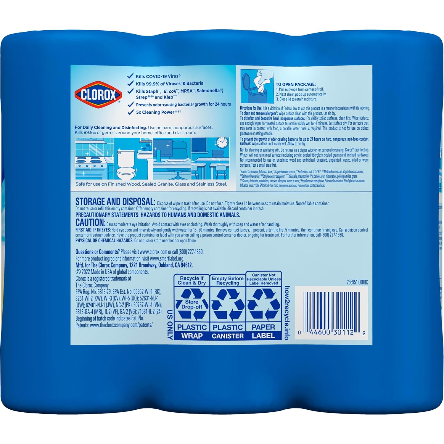 Disinfecting Wipes Value Pack, 35 Count Each, Pack of 15 M624639
