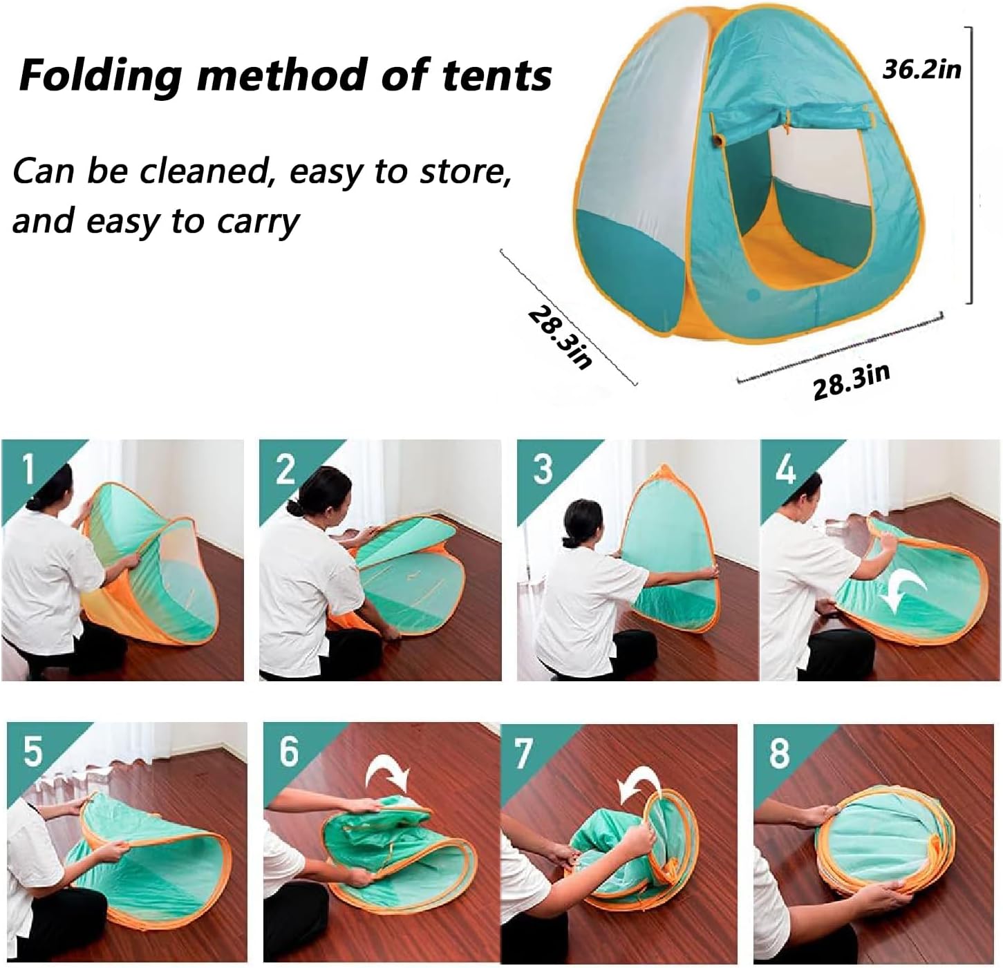 Kids Pop Up Play Tent with Toys, Foldable Indoor & Outdoor L684958