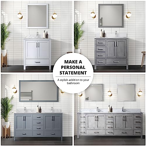Double Bath Vanity with Carrara Marble Top Q223261