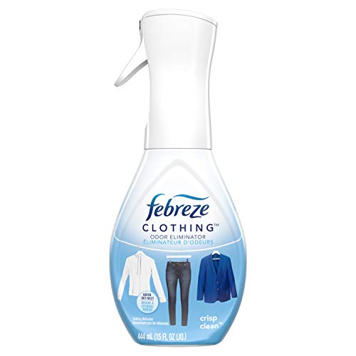 Febreze Clothing Odor Eliminator, Crisp Clean Scent, 15 Fl Oz (2 Pack)