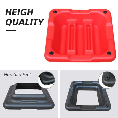 16"x16" Aerobic Step Platform with 4 Risers, Adjustable Height 4"-12" Q6473